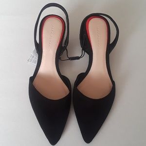 Zara Women’s Black Slingback Pump Sandals SZ 6.5
